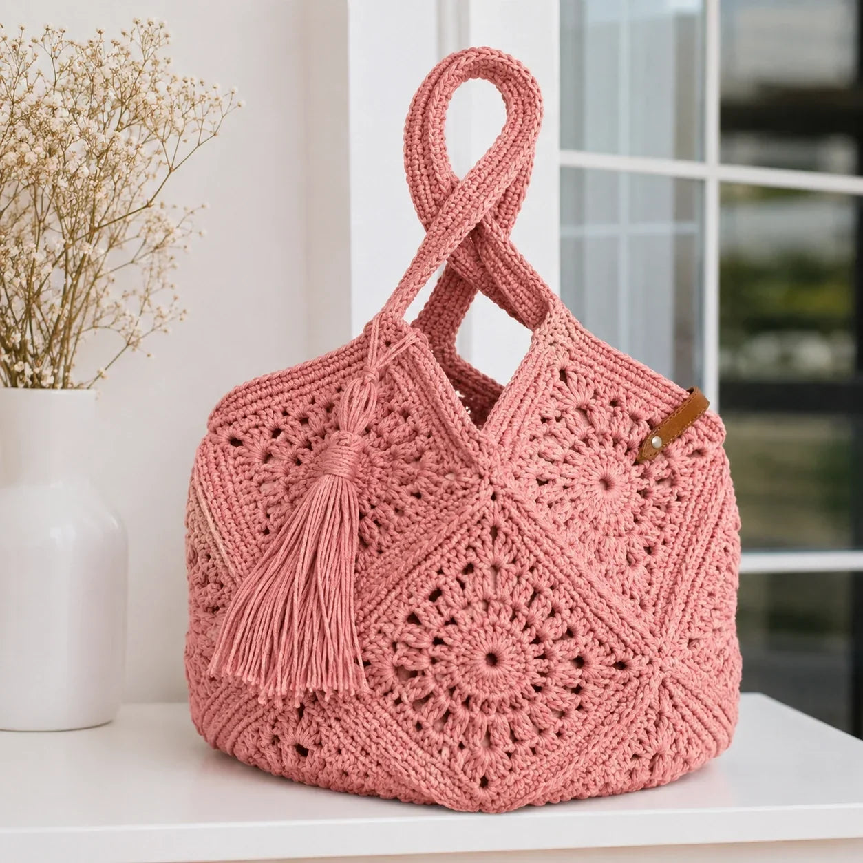 Lunar Granny Square Crochet Bag Pattern