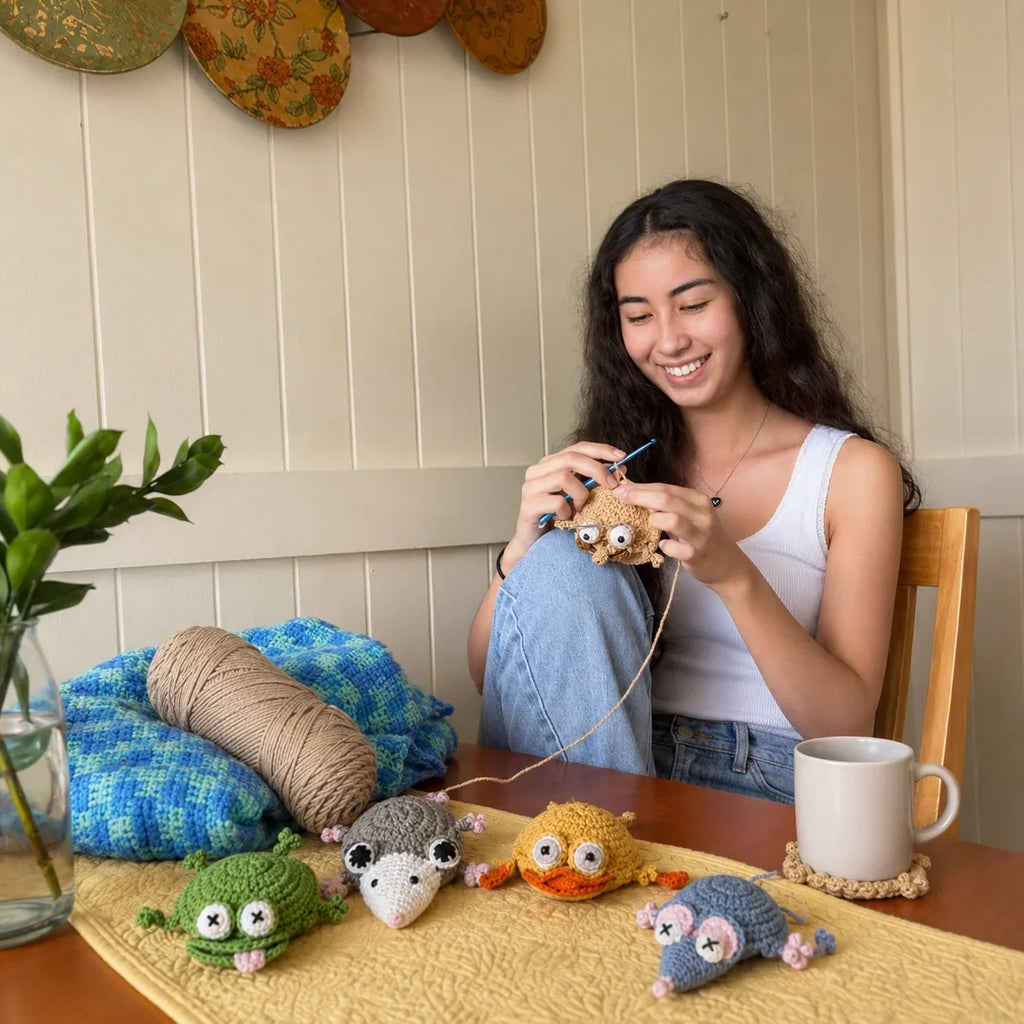 18-in-1 Animal Coaster Crochet Pattern