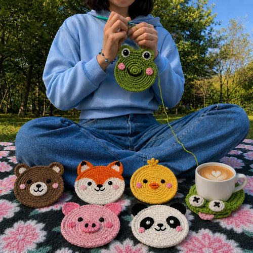 18-in-1 Animal Coaster Crochet Pattern